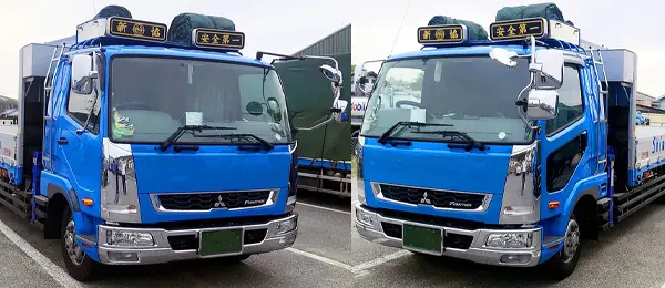 大型10tトラックによる輸送